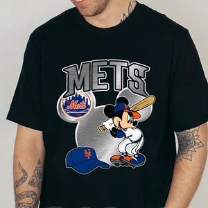 Sports MLB Baseball New York Mets Mickey Disney Logo Fan Unisex T-Shirt